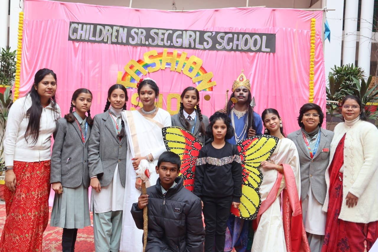 Students in school activity